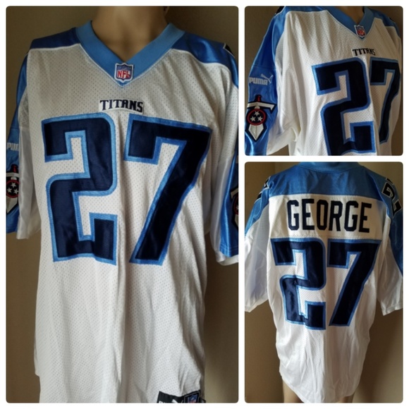 Eddie George Tennessee Titans Puma NFL Red Alternate Jersey Size Youth  Medium